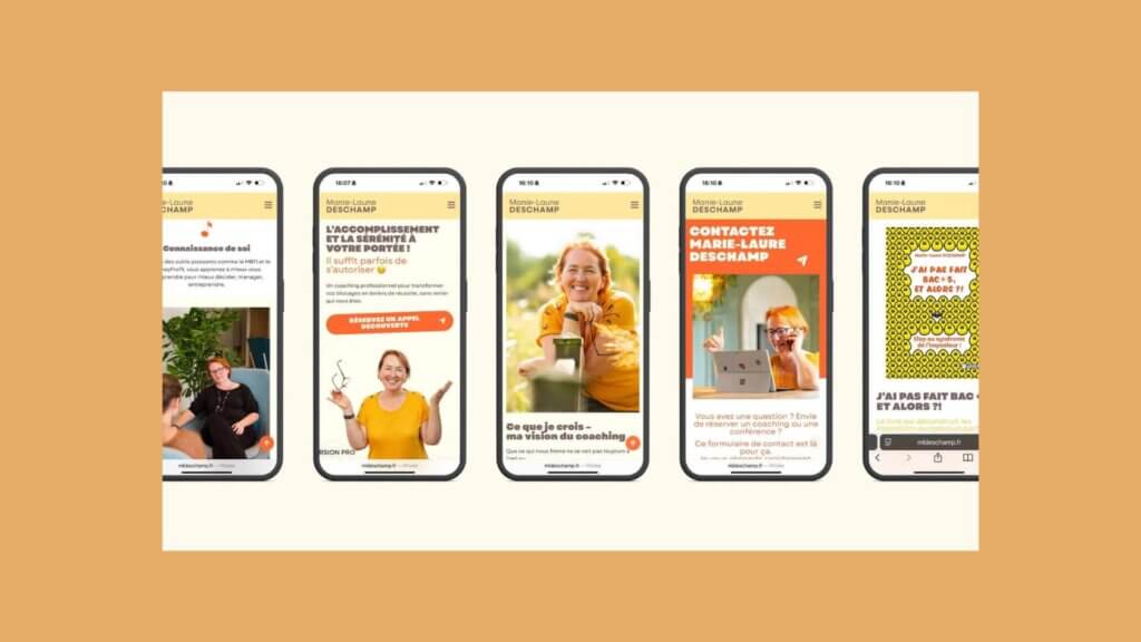 Version mobile site Marie-Laure Deschamp